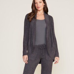 Barefoot Dreams Circle Cardigan Carbon XS/S CozyChic Open Front Lounge Sweater